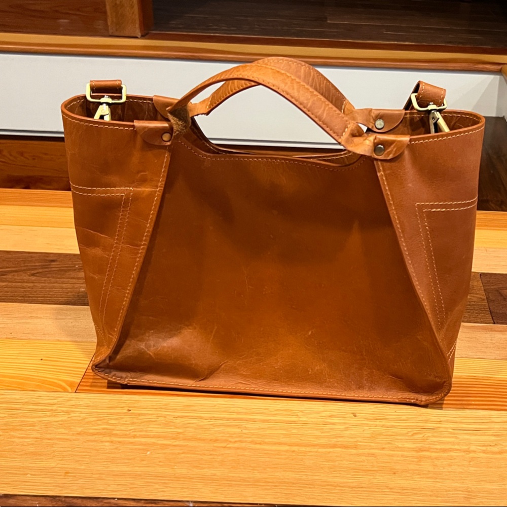Tannery West Brown Leather Tote